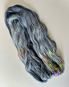 Superwash Merino - DK Weight - Grey with a Hint of Speclles