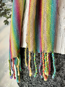 Scarf - Cotton Pastal Rainbow