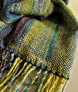 Scarf - Handspun Merino, Silk and Bamboo