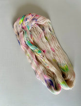 Load image into Gallery viewer, Superwash Merino - Sock Weight - Ecru and Speckled Neon