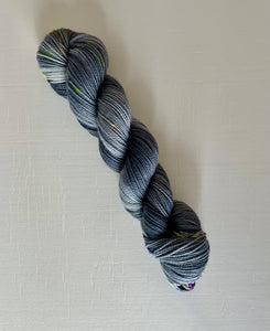 Superwash Merino - DK Weight - Grey with a Hint of Speclles