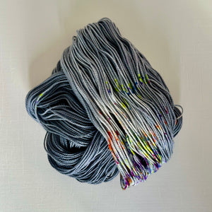 Superwash Merino - DK Weight - Grey with a Hint of Speclles