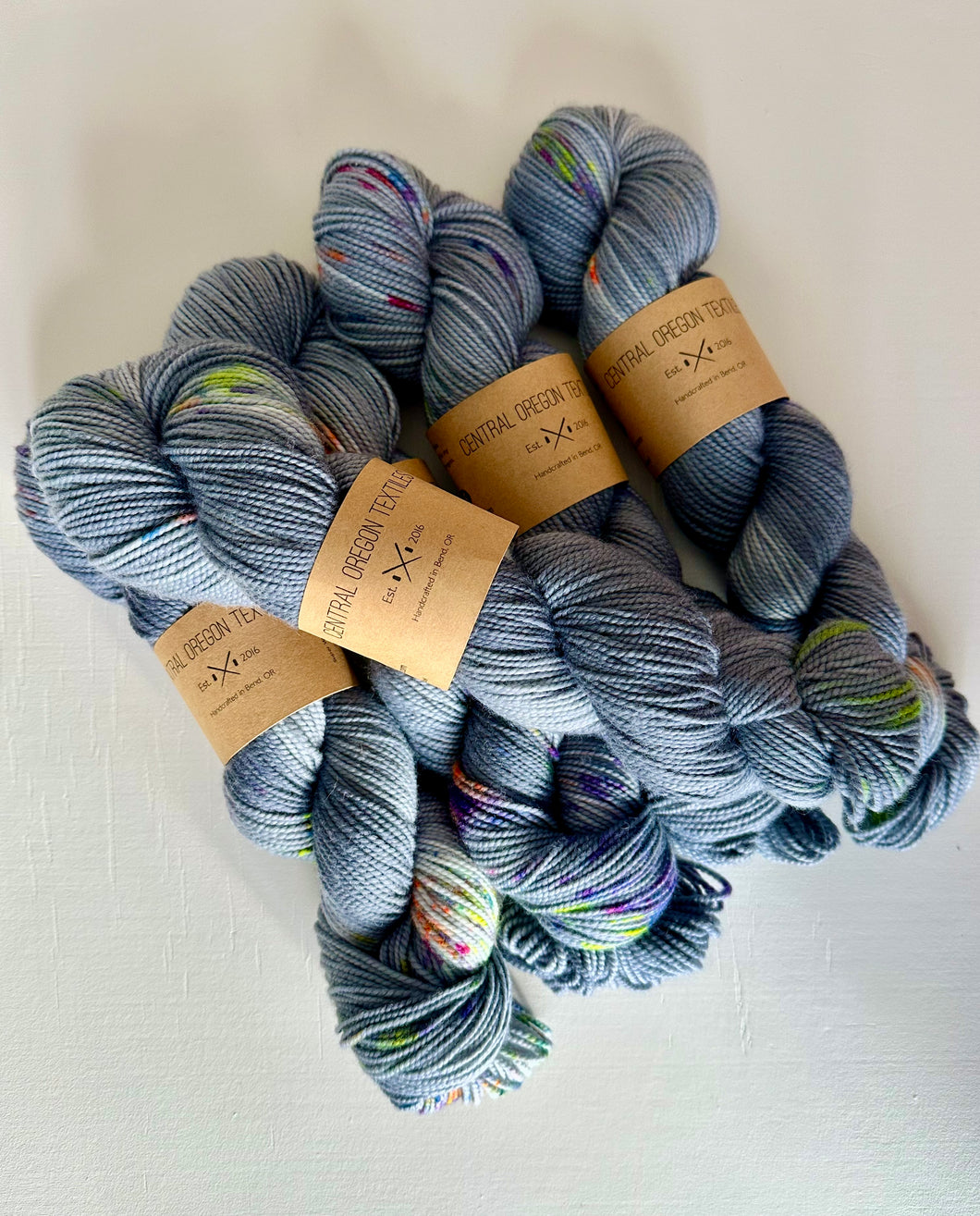 Superwash Merino - DK Weight - Grey with a Hint of Speclles