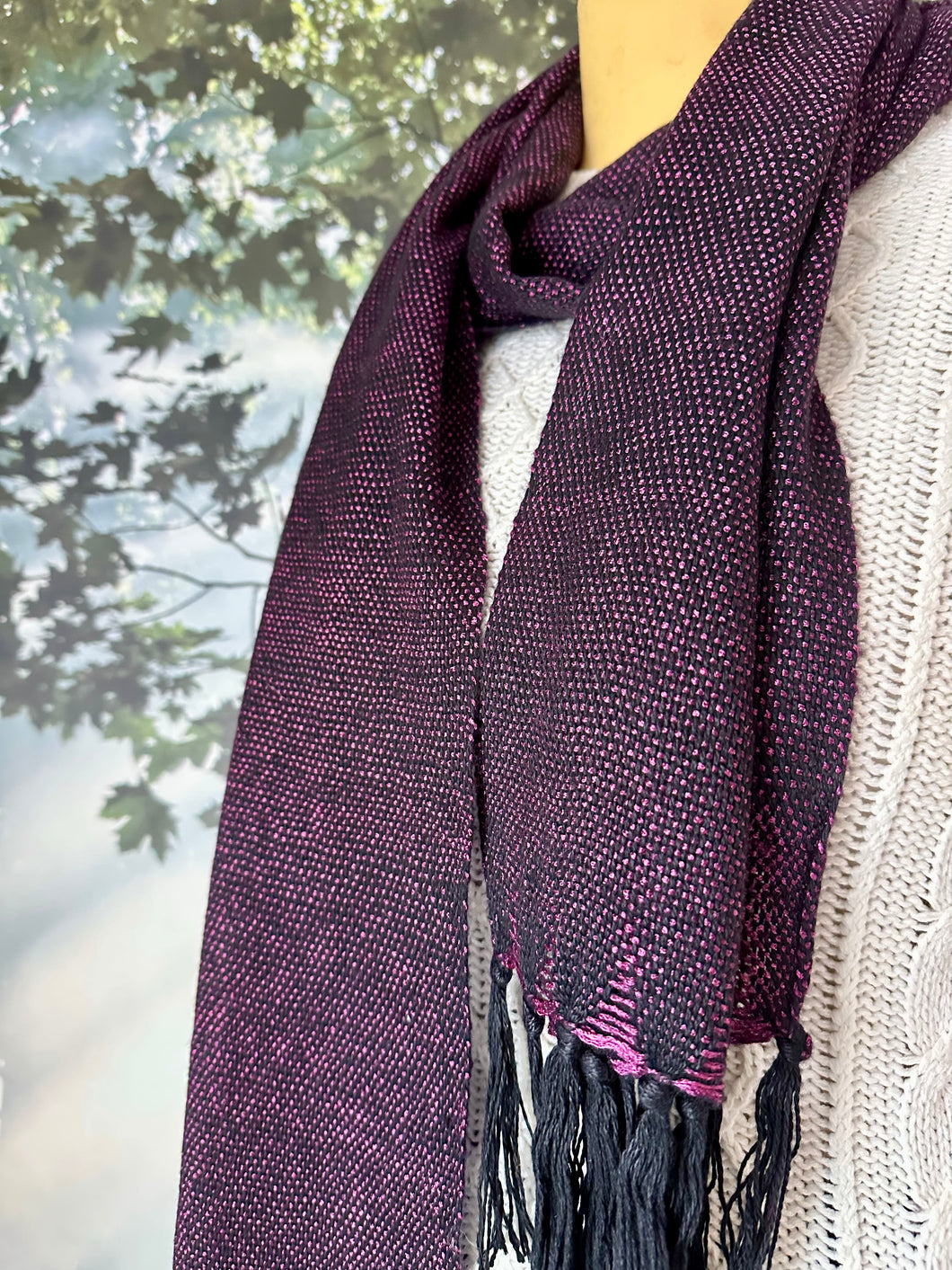 Scarf - Purple and Black