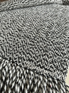 Scarf - Black and White Icelandic Wool