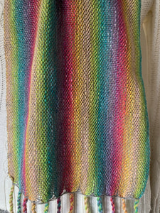 Scarf - Cotton Pastal Rainbow