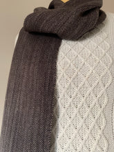 Load image into Gallery viewer, Scarf - Brown &amp; Black Wool and Bamboo