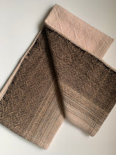 Load image into Gallery viewer, Handwoven Towel - Peach &amp; White/Grey/Black