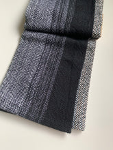 Load image into Gallery viewer, Handwoven Towel - Black, Grey &amp; White