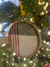 Load image into Gallery viewer, Holiday Ornament - Green and Red Plaid