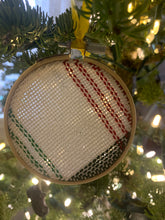 Load image into Gallery viewer, Holiday Ornament - Green, Red, and White Plaid