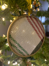 Load image into Gallery viewer, Holiday Ornament - Green, Red, and White Plaid